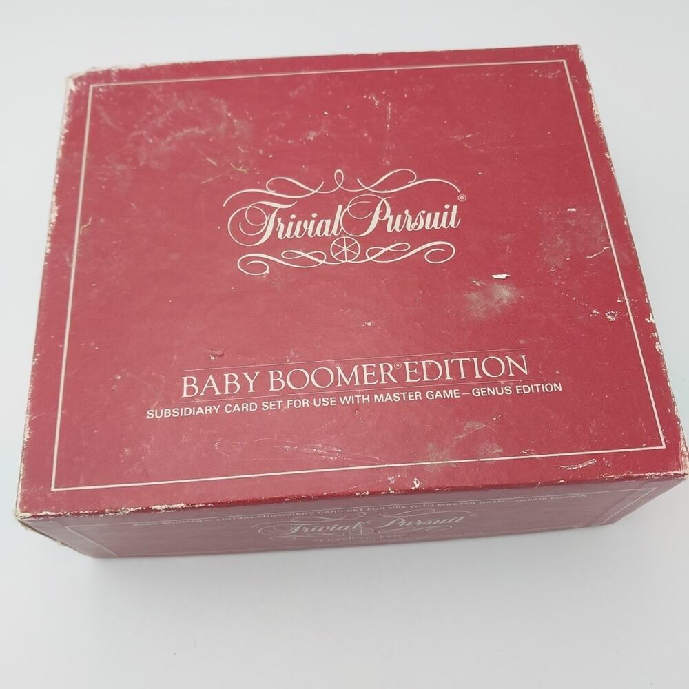 Trivial Pursuit Baby Boomer Subsidiary Card‎ Set Genus Edition 1983, Vintage HTF
